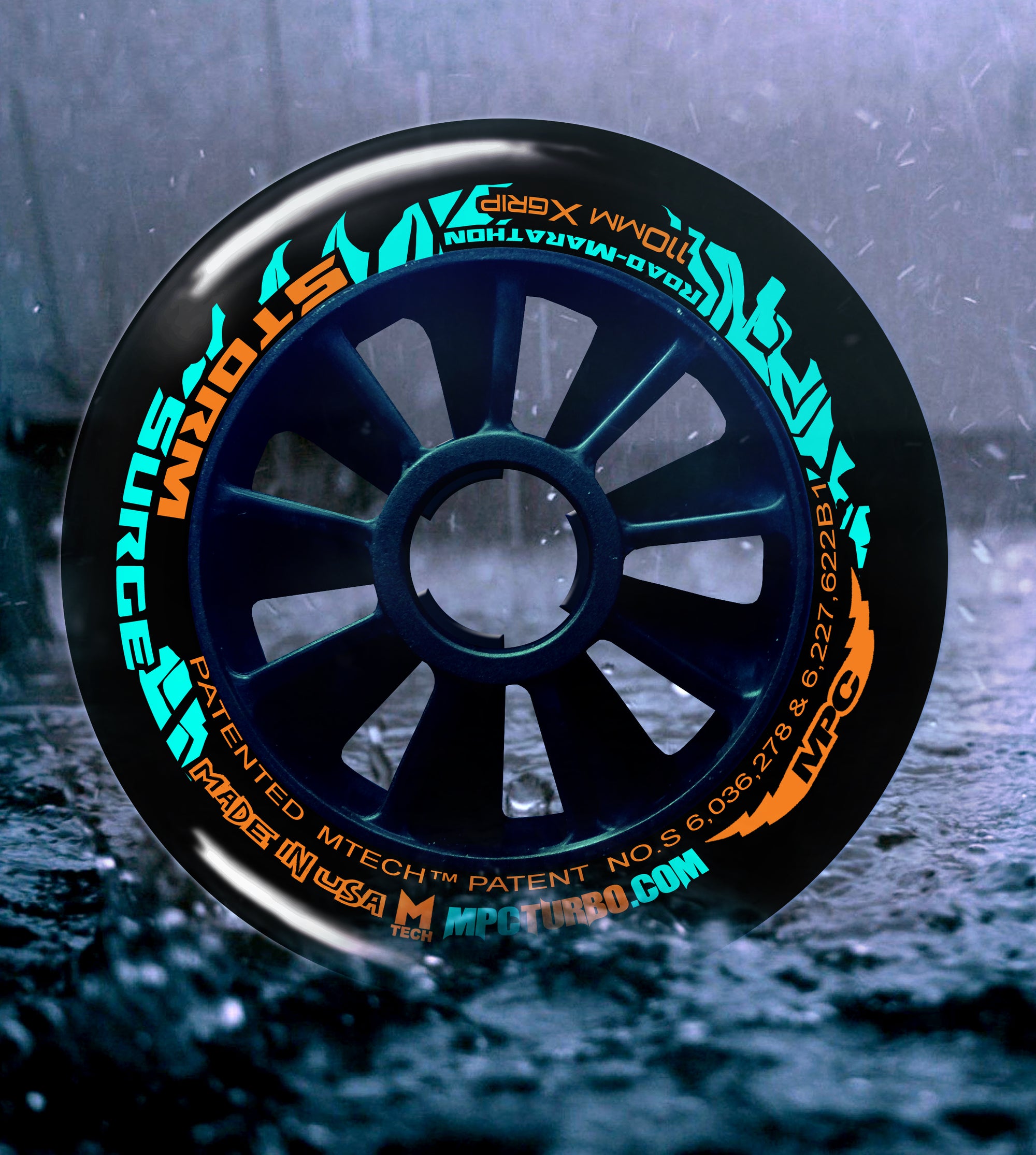 MPC Wheels Storm Surge the only inline skating wheels made to skate in the rain MPC Storm Surge #GoSkate even in the rain